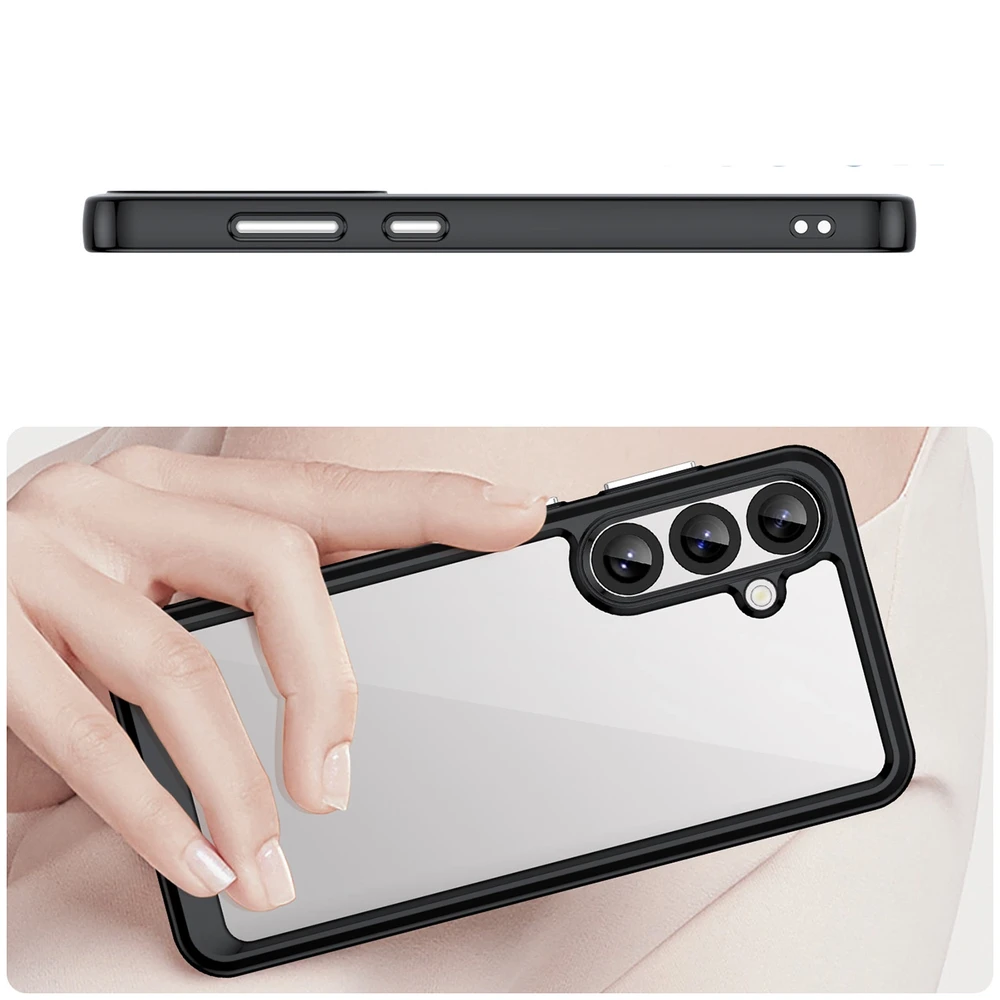 Hurtel Silikoninis Outer Space Case Samsung Galaxy S25 Plus – dėklas telefonui juodos spalvos