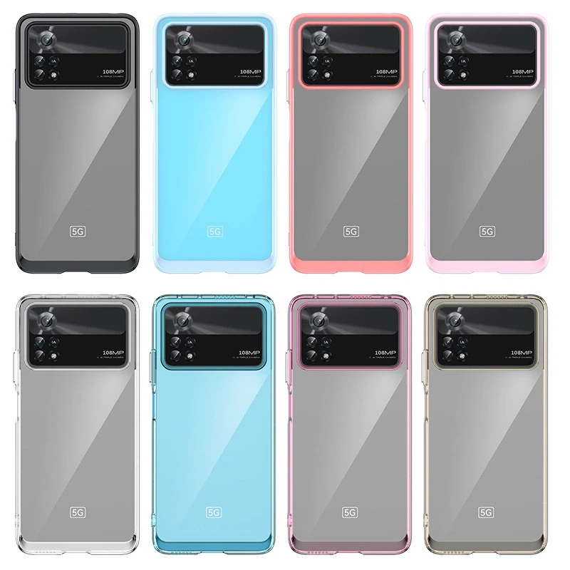 Hurtel Outer Space Xiaomi Poco X4 Pro 5G with a flexible frame dėklas telefonui mėlynos spalvos