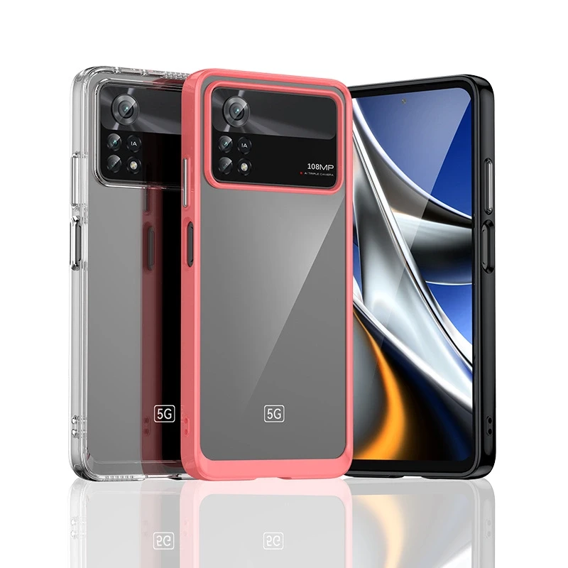 Hurtel Outer Space Xiaomi Poco X4 Pro 5G with a flexible frame dėklas telefonui mėlynos spalvos