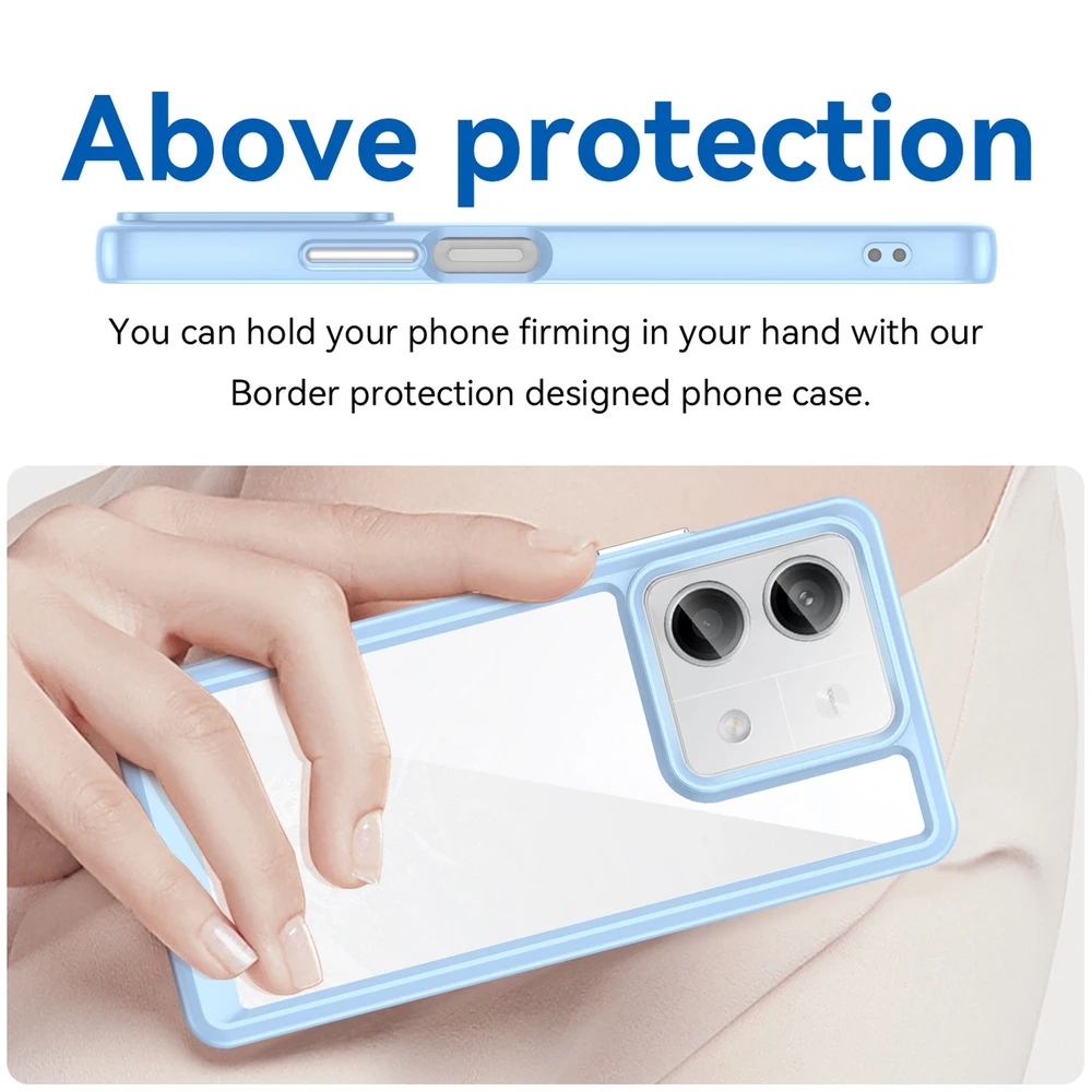 Hurtel Outer Space gel frame Xiaomi Redmi Note 13 Pro – dėklas telefonui mėlynos spalvos