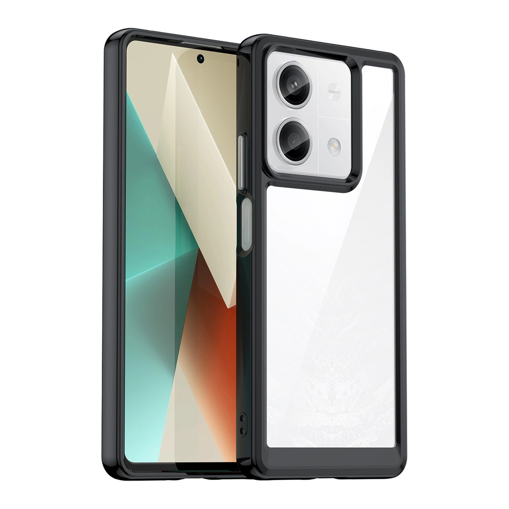 Hurtel Outer Space with gel frame Xiaomi Redmi Note 13 Pro+ – dėklas telefonui juodos spalvos