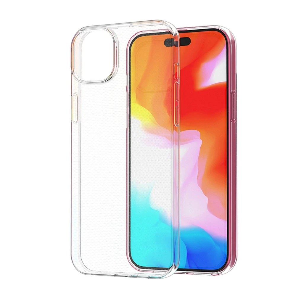 Hurtel Apple iPhone 15 Plus dėklas from the Ultra Clear series in dėklas telefonui skaidrus color