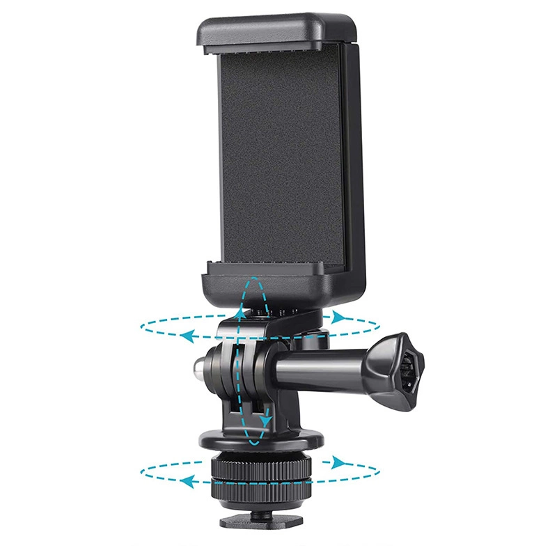 Hurtel Phone/Sports Camera Holder su adapteriu – Juodas