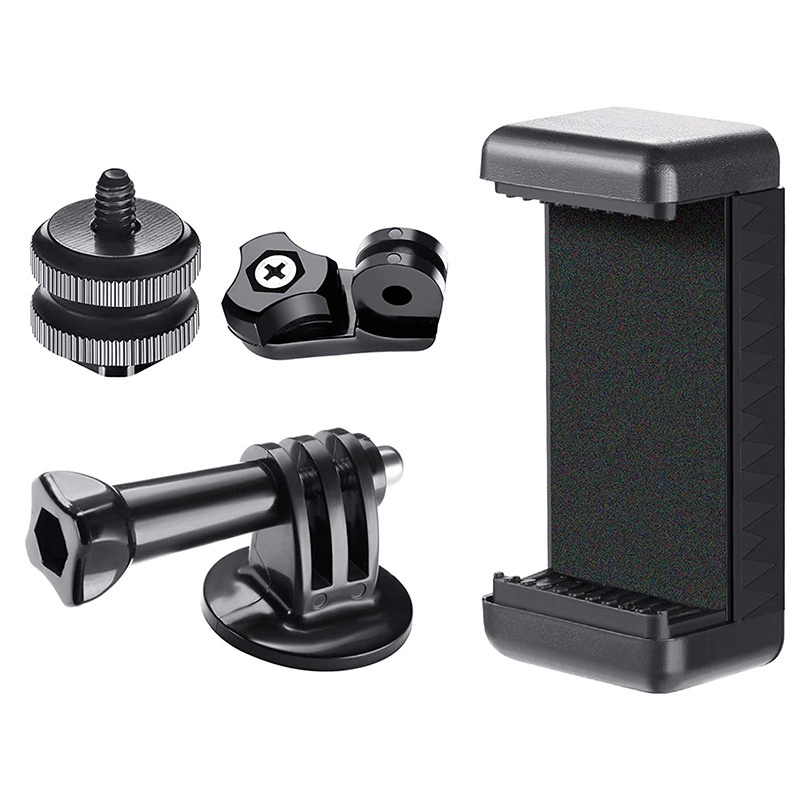 Hurtel Phone/Sports Camera Holder su adapteriu – Juodas