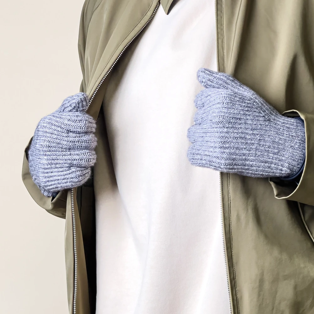 Hurtel Megztos pirštinės telefonui su iškirptėmis pirštams – pilkos spalvos