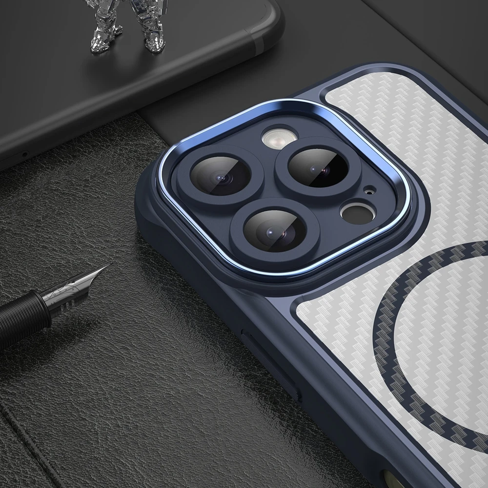 Hurtel Leading Series MagSafe silikoninis Apple iPhone 16 Pro – dėklas telefonui mėlynos spalvos