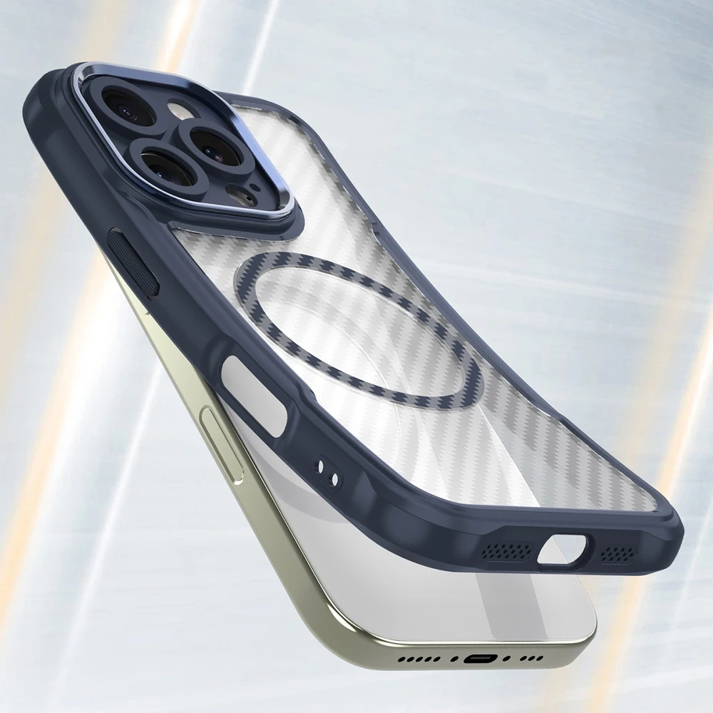 Hurtel Leading Series MagSafe silikoninis Apple iPhone 16 Pro – dėklas telefonui mėlynos spalvos