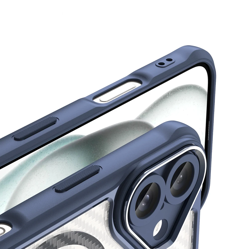 Hurtel Leading Series MagSafe silikoninis Apple iPhone 16 – dėklas telefonui mėlynos spalvos