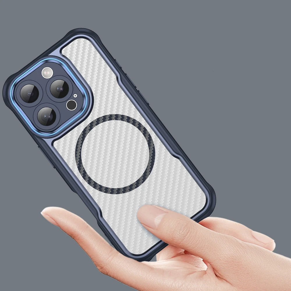 Hurtel Leading Series MagSafe silikoninis Apple iPhone 16 Pro – dėklas telefonui mėlynos spalvos
