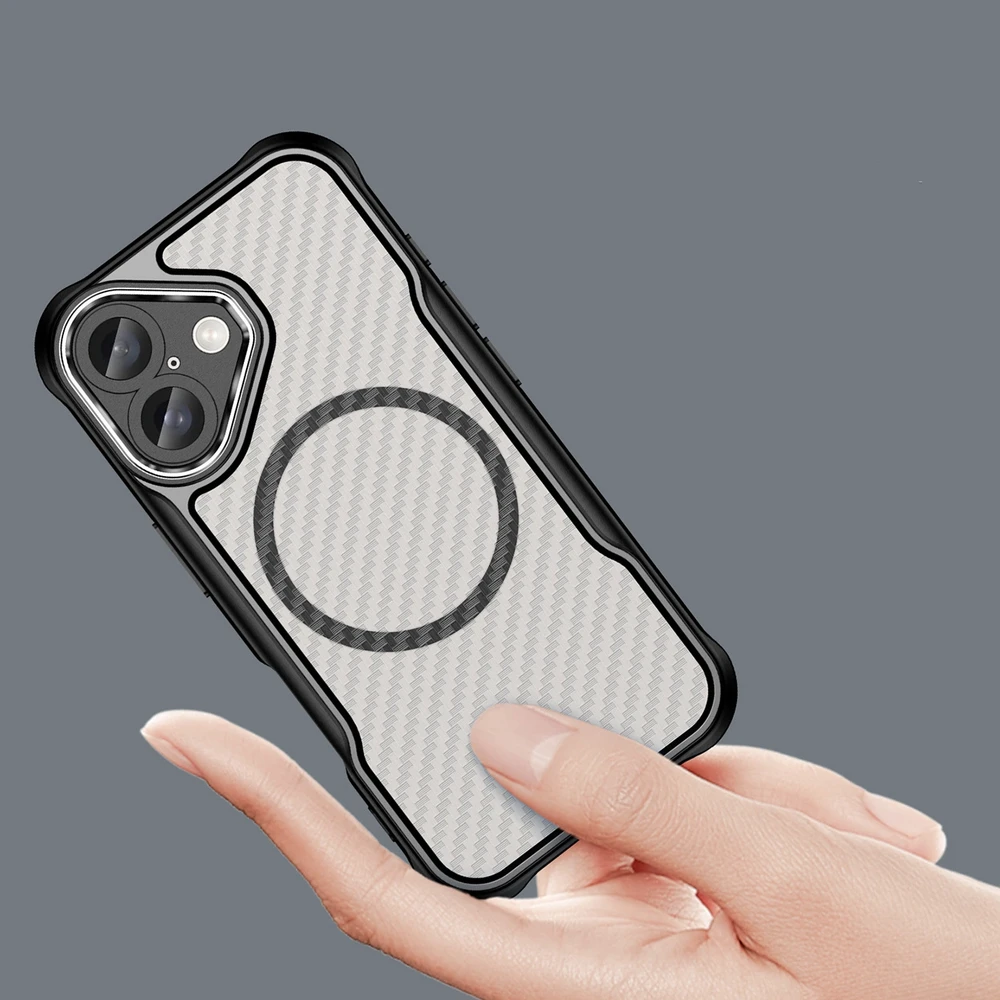 Hurtel Leading Series MagSafe silikoninis Apple iPhone 16 Plus – dėklas telefonui juodos spalvos