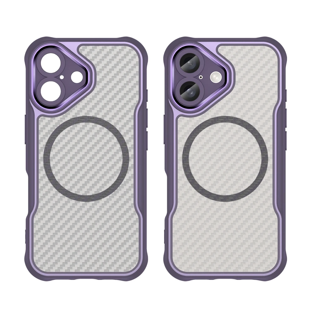 Hurtel Leading Series MagSafe silikoninis Apple iPhone 16 Plus – dėklas telefonui violetinės spalvos