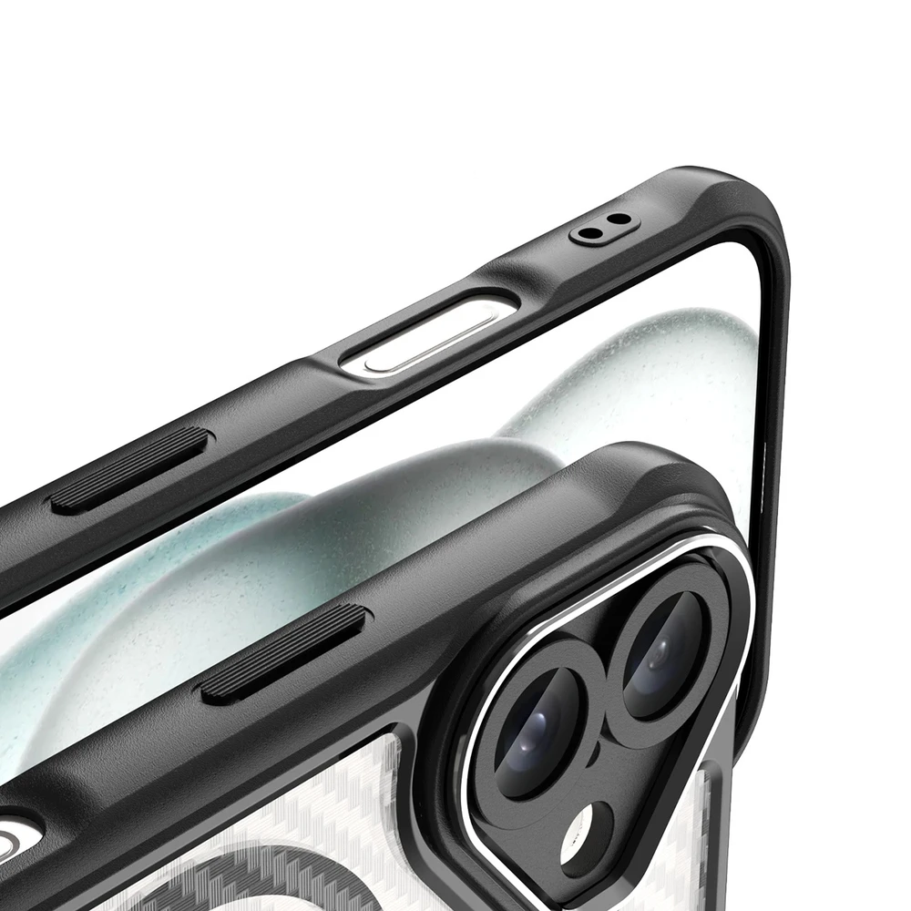 Hurtel Leading Series MagSafe silikoninis Apple iPhone 16 – dėklas telefonui juodos spalvos