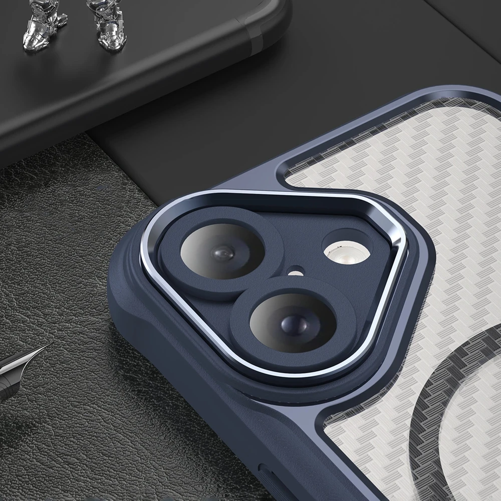Hurtel Leading Series MagSafe silikoninis Apple iPhone 16 – dėklas telefonui mėlynos spalvos