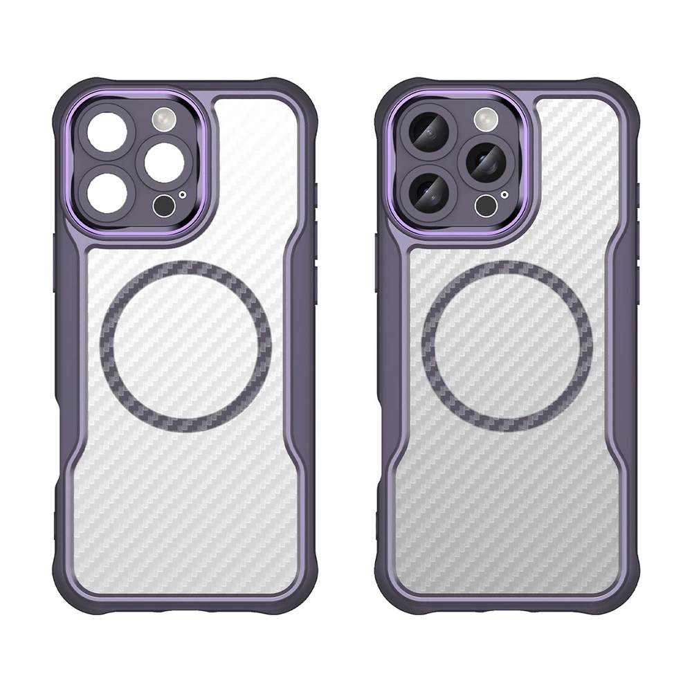 Hurtel Leading Series MagSafe silikoninis Apple iPhone 16 Pro – dėklas telefonui violetinės spalvos