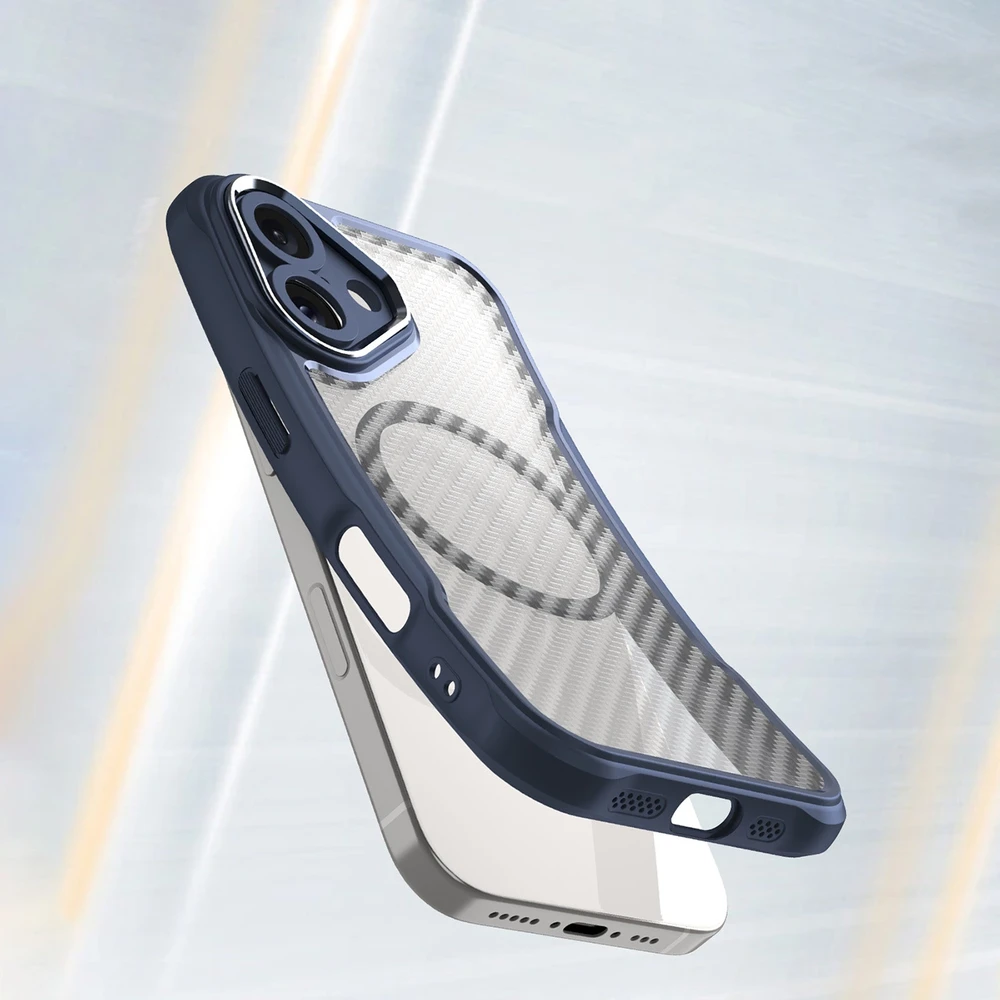 Hurtel Leading Series MagSafe silikoninis Apple iPhone 16 Plus – dėklas telefonui mėlynos spalvos