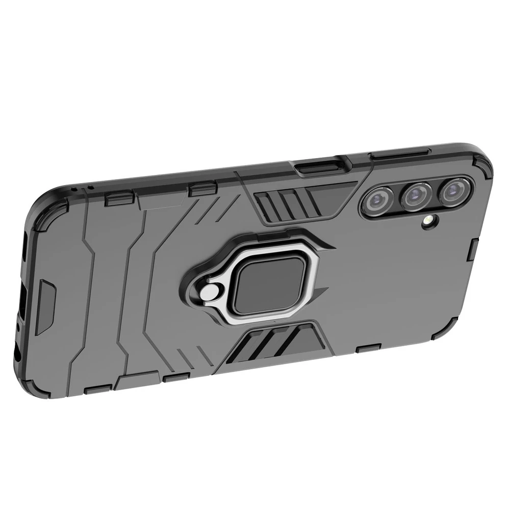 Hurtel Ring Armor Samsung Galaxy A24 4G armored magnetic holder ring dėklas telefonui juodos spalvos