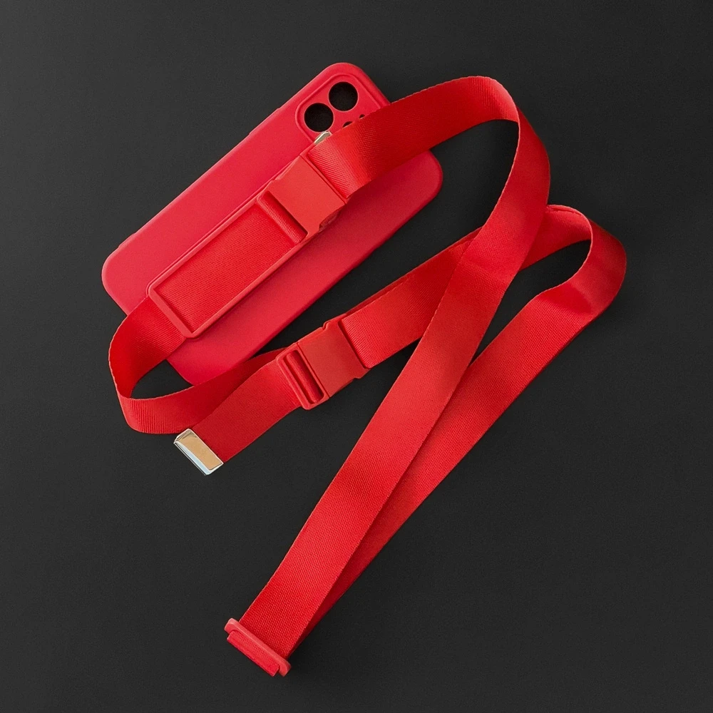Hurtel Rope dėklas su dirželiu skirtas Samsung Galaxy A22 4G, geltonas