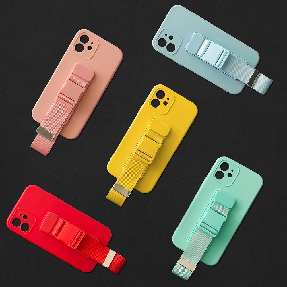Hurtel Rope dėklas su dirželiu skirtas Xiaomi Redmi Note 10 / Redmi Note 10S, mėlynas