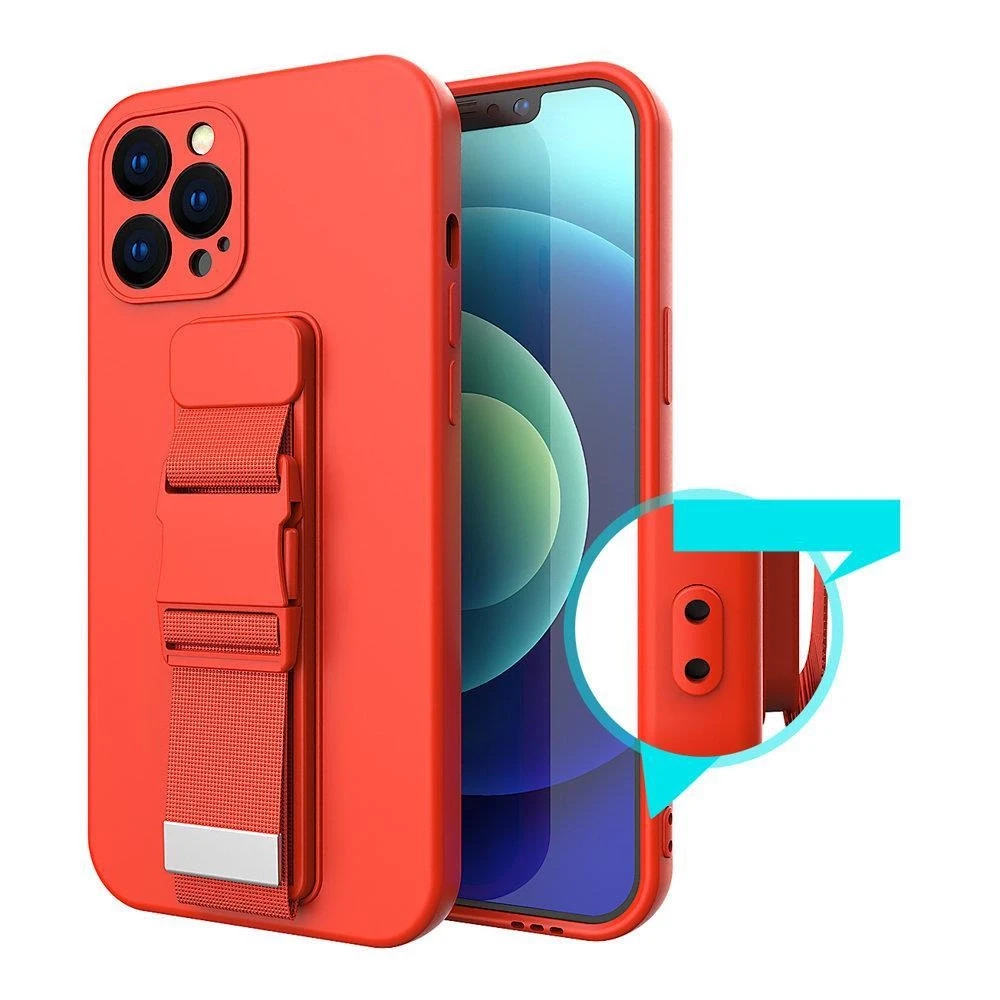 Hurtel Rope dėklas su dirželiu skirtas Xiaomi Poco X4 Pro 5G, juodas