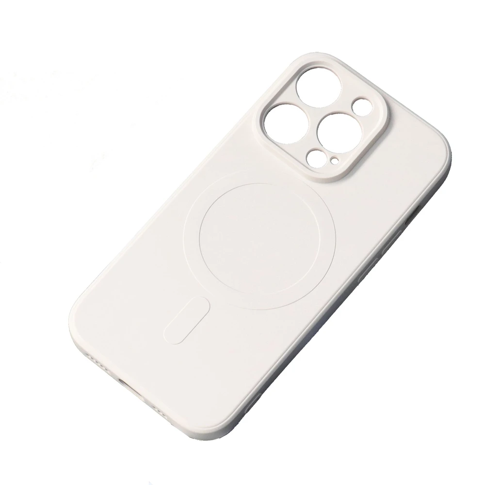 Hurtel Samsung Galaxy S25 Edge Silikoninis dėklas su MagSafe – rusvai gelsvas