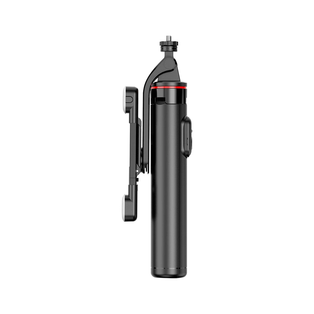 Hurtel Asmenukių lazda WC13YDS telescopic tripod 1.3m with double lamp and phone holder – juodos spalvos