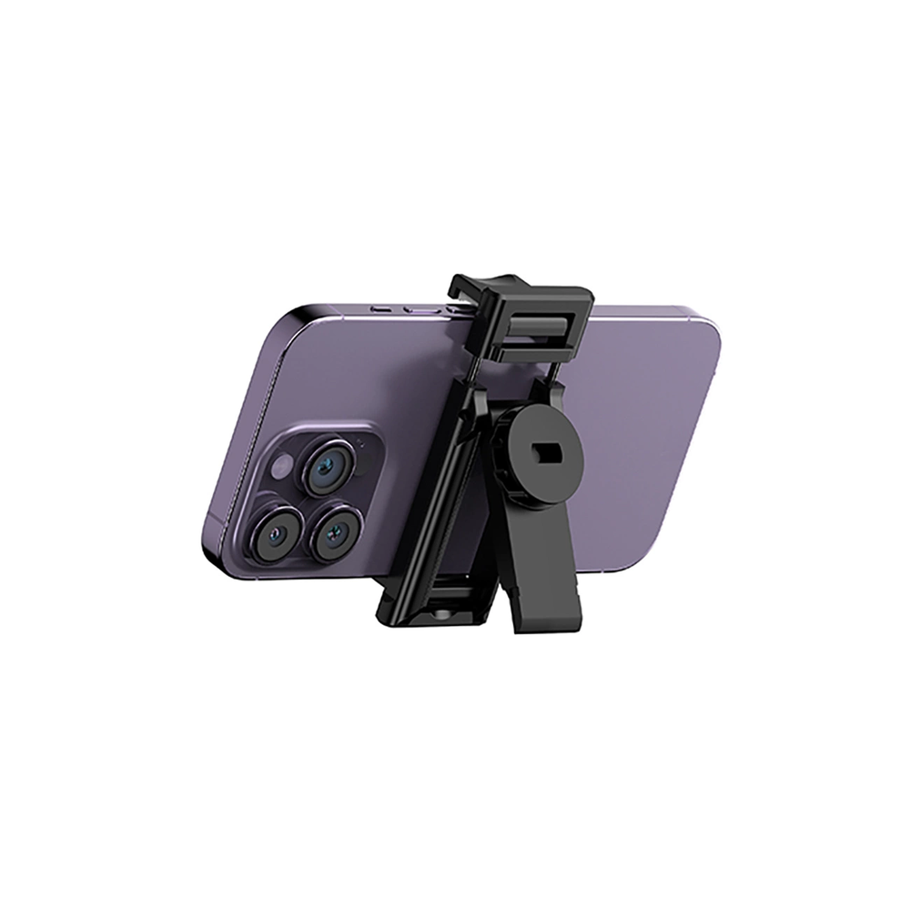 Wozinsky Asmenukių lazda WC1Y3S telescopic tripod 1.3m with phone holder – juodos spalvos