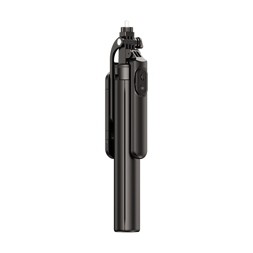 Wozinsky Asmenukių lazda WH181D-Y1S 1.75m aluminum alloy telescopic tripod with dual lamp and phone holder – juodos spalvos