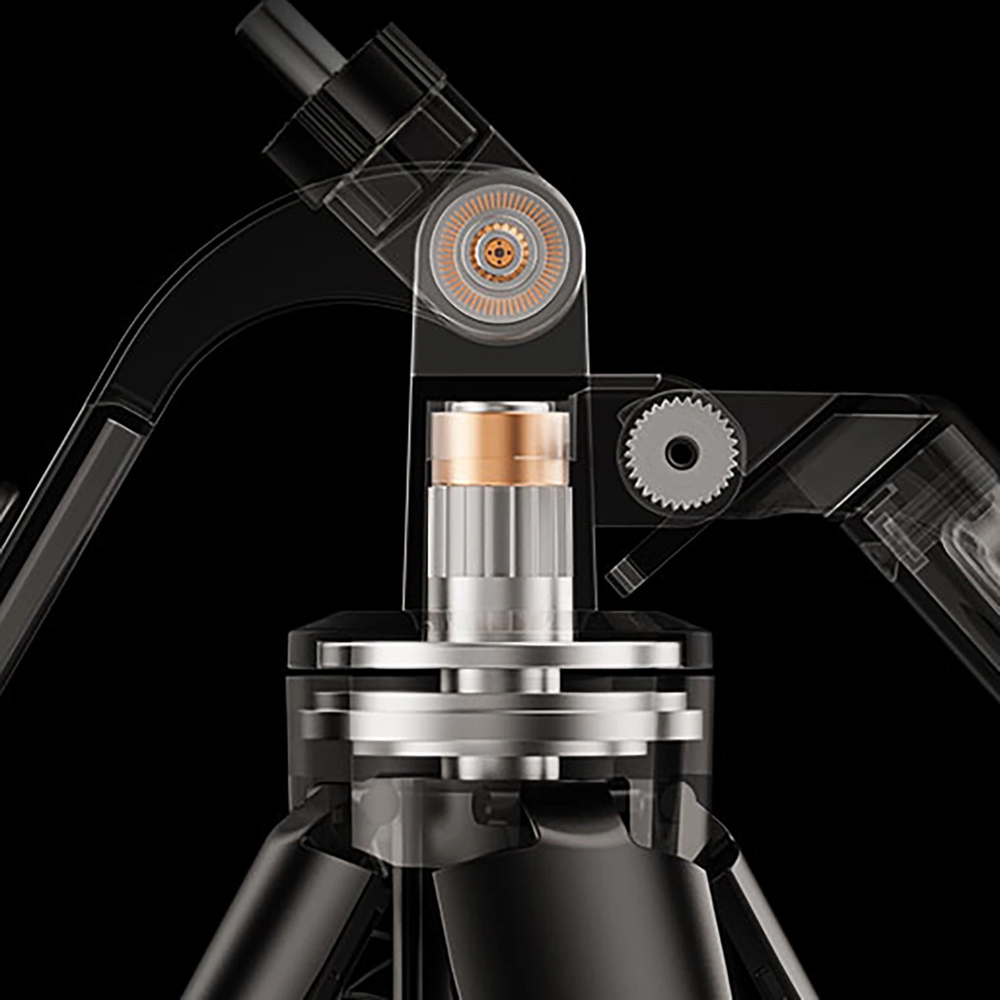 Wozinsky Asmenukių lazda WH181D-Y1S 1.75m aluminum alloy telescopic tripod with dual lamp and phone holder – juodos spalvos