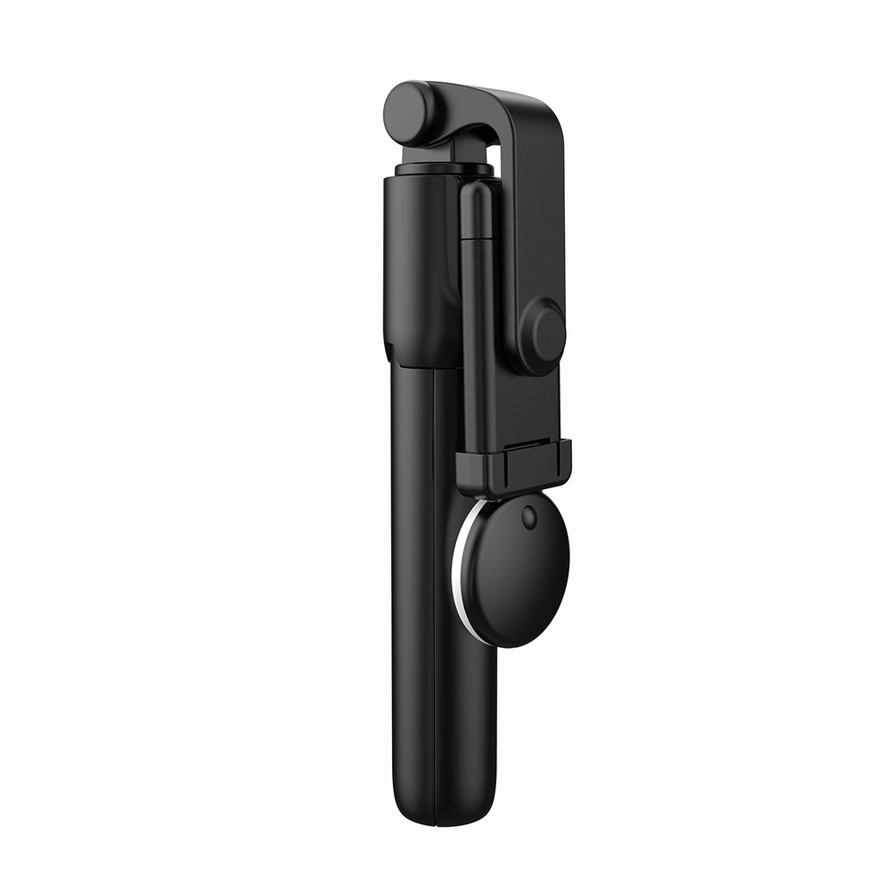 Hurtel Asmenukių lazda WH1YXS telescopic tripod 1m with round lamp and phone holder - juodos spalvos