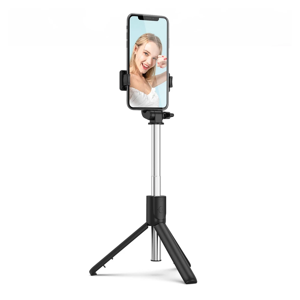 Wozinsky Hurtel Asmenukių lazda WRY1S telescopic tripod 0.7m for phone – juodos spalvos