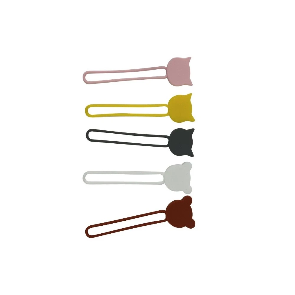 Hurtel Silicone cable reel – juodos spalvos