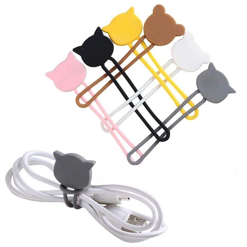 Hurtel Silicone cable reel – rožinės spalvos