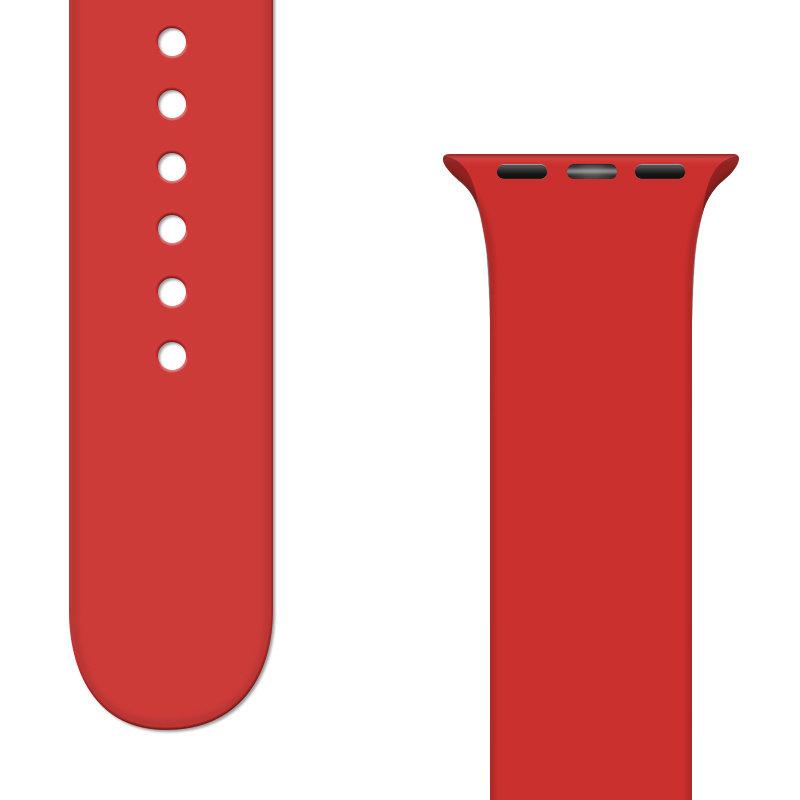 Hurtel Silicone apyrankė APS skirta Apple Watch 42/44/45mm apyrankė Watchband - raudonos spalvos