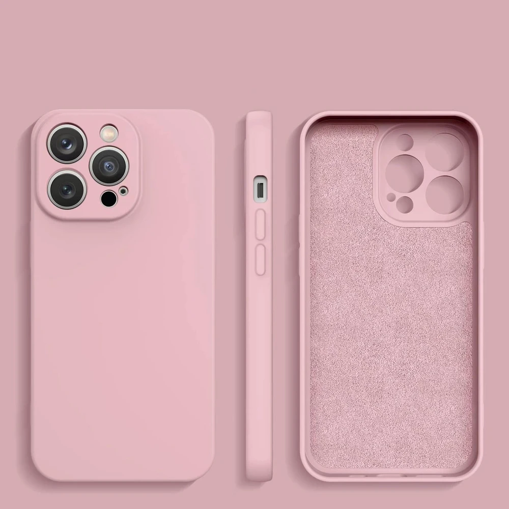 Hurtel silikoninis dėklas skirtas iPhone 14 Plus, rožinis