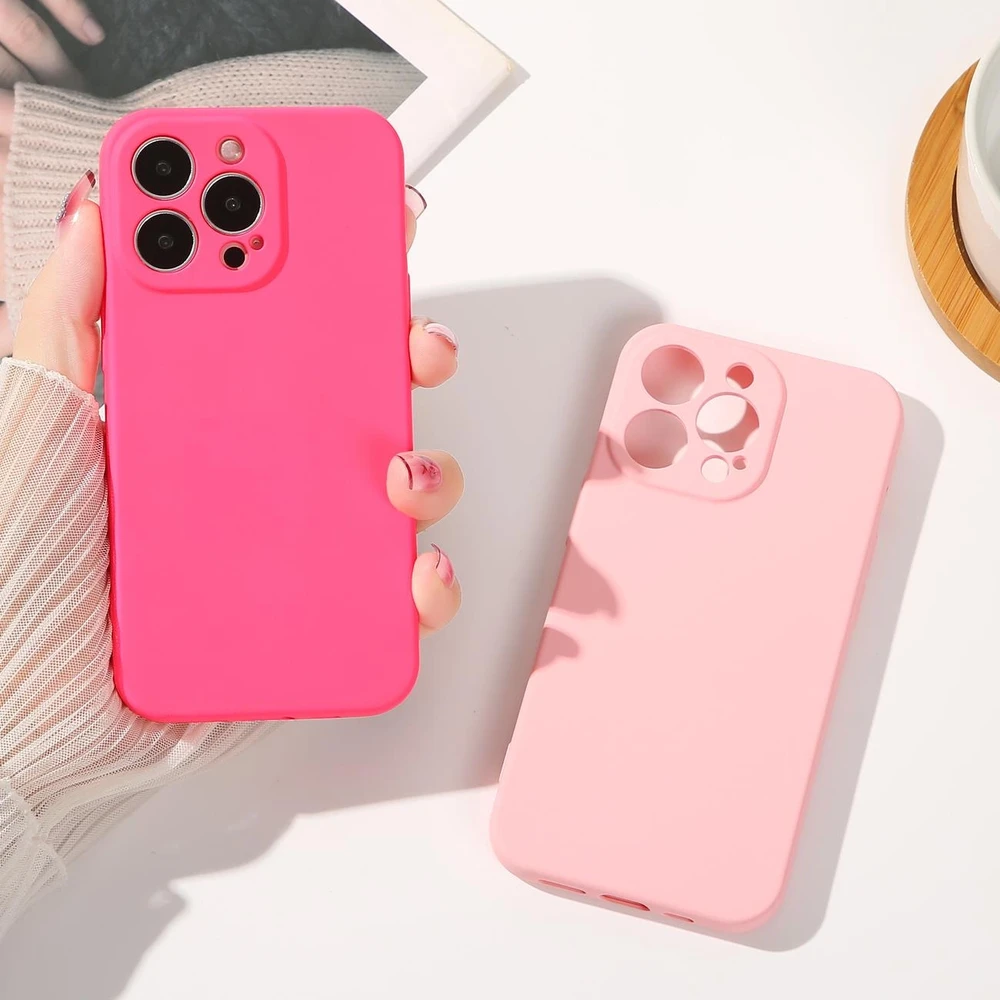 Hurtel silikoninis dėklas skirtas iPhone 14 Plus, rožinis