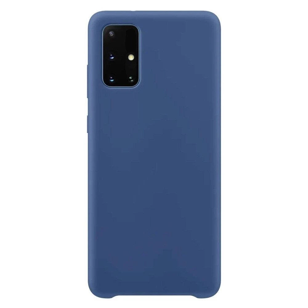 Hurtel silikoninis dėklas skirtas Samsung Galaxy S21+ 5G (S21 Plus 5G), tamsiai mėlynas
