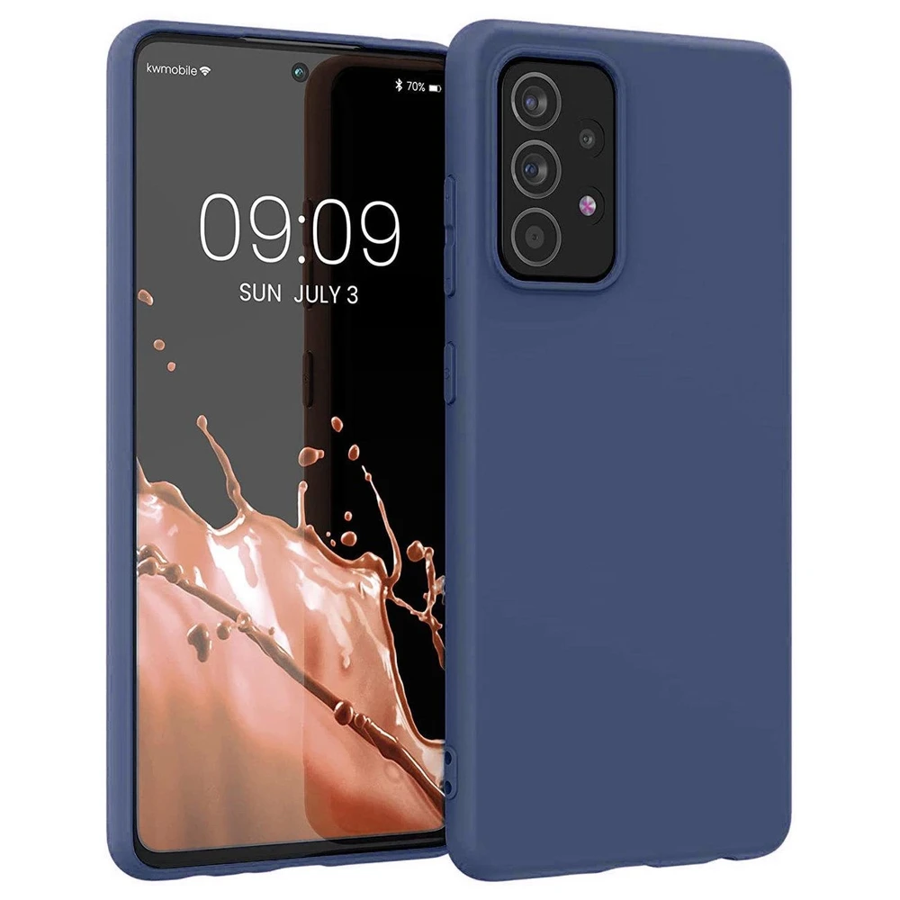 Hurtel silikoninis dėklas skirtas Samsung Galaxy A22 4G, mėlynas