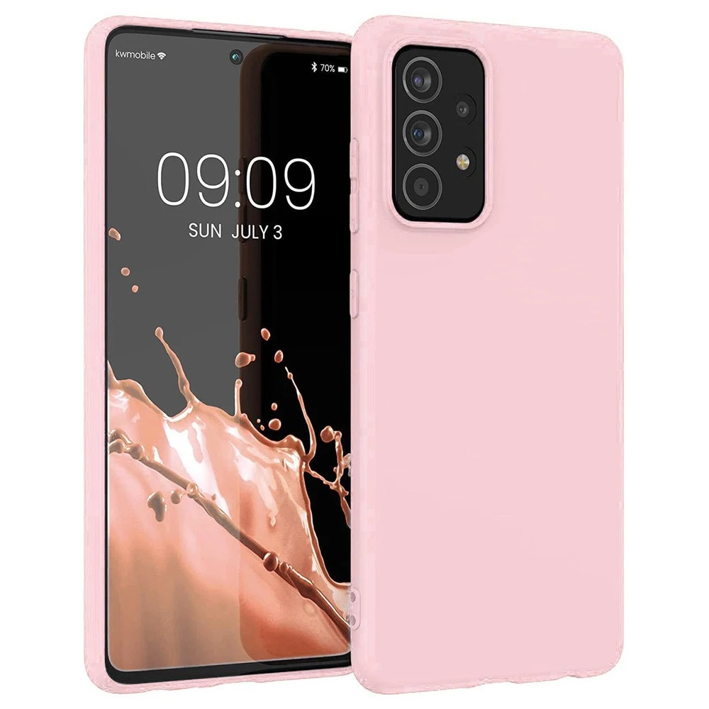 Hurtel silikoninis dėklas skirtas Samsung Galaxy A22 4G, rožinis