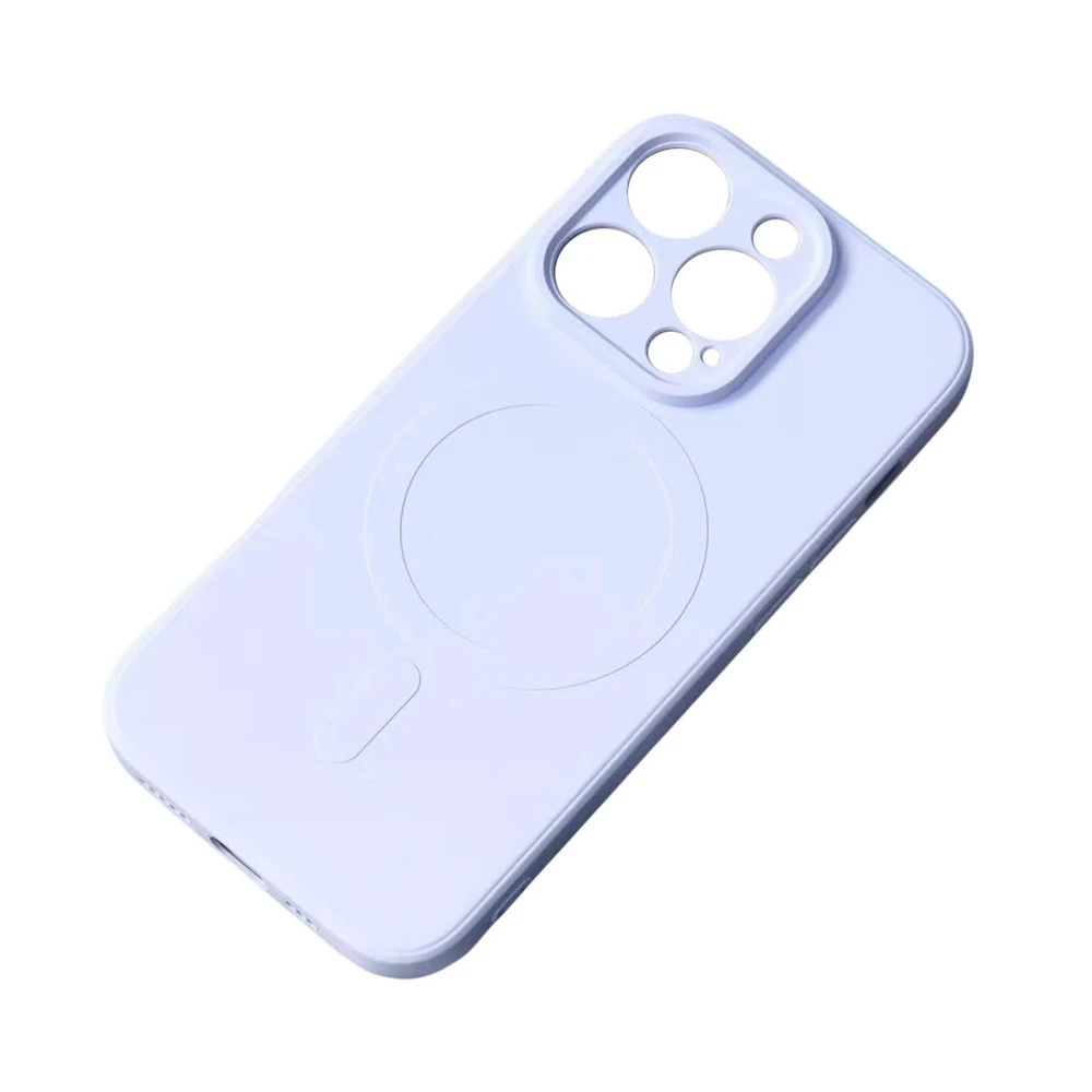 Hurtel Silikoninis dėklas su MagSafe skirtas Samsung Galaxy S25 Edge – mėlynos spalvos