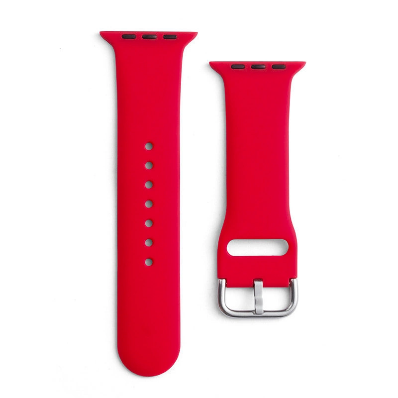 Hurtel Silikoninė APS apyrankė laikrodžiui Apple Watch Ultra / 9 / 8 / 7 / 6 / 5 / 4 / 3 / 2 / SE (49 / 45 / 44 / 42mm) Strap Watch Bracelet raudonos spalvos