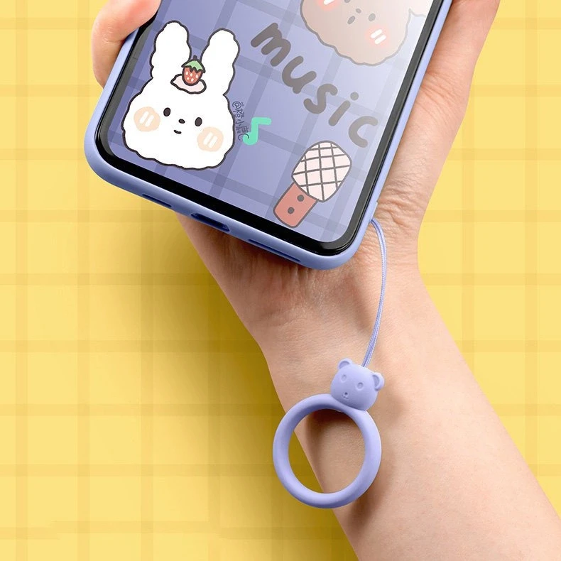 Hurtel SILIKONINIS TELEFONAS VIRŠLAS RING BEAR MINT