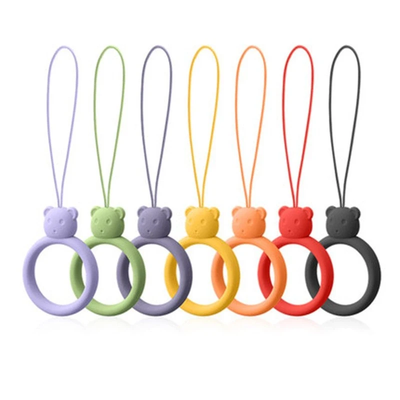 Hurtel SILIKONINIS TELEFONAS VIRŠLAS RING BEAR MINT