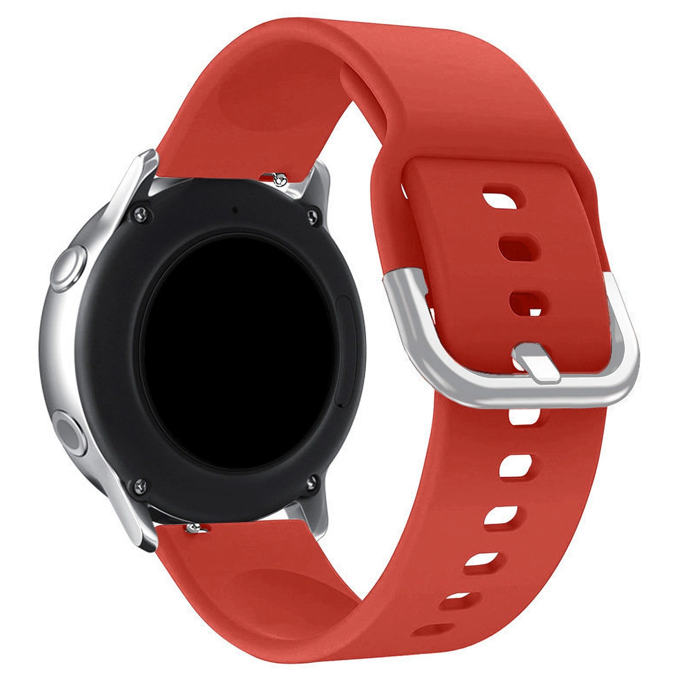iLike Hurtel Silicone Apyrankė TYS band skirta Samsung Galaxy Watch 45 / 46 / 47 mm - red