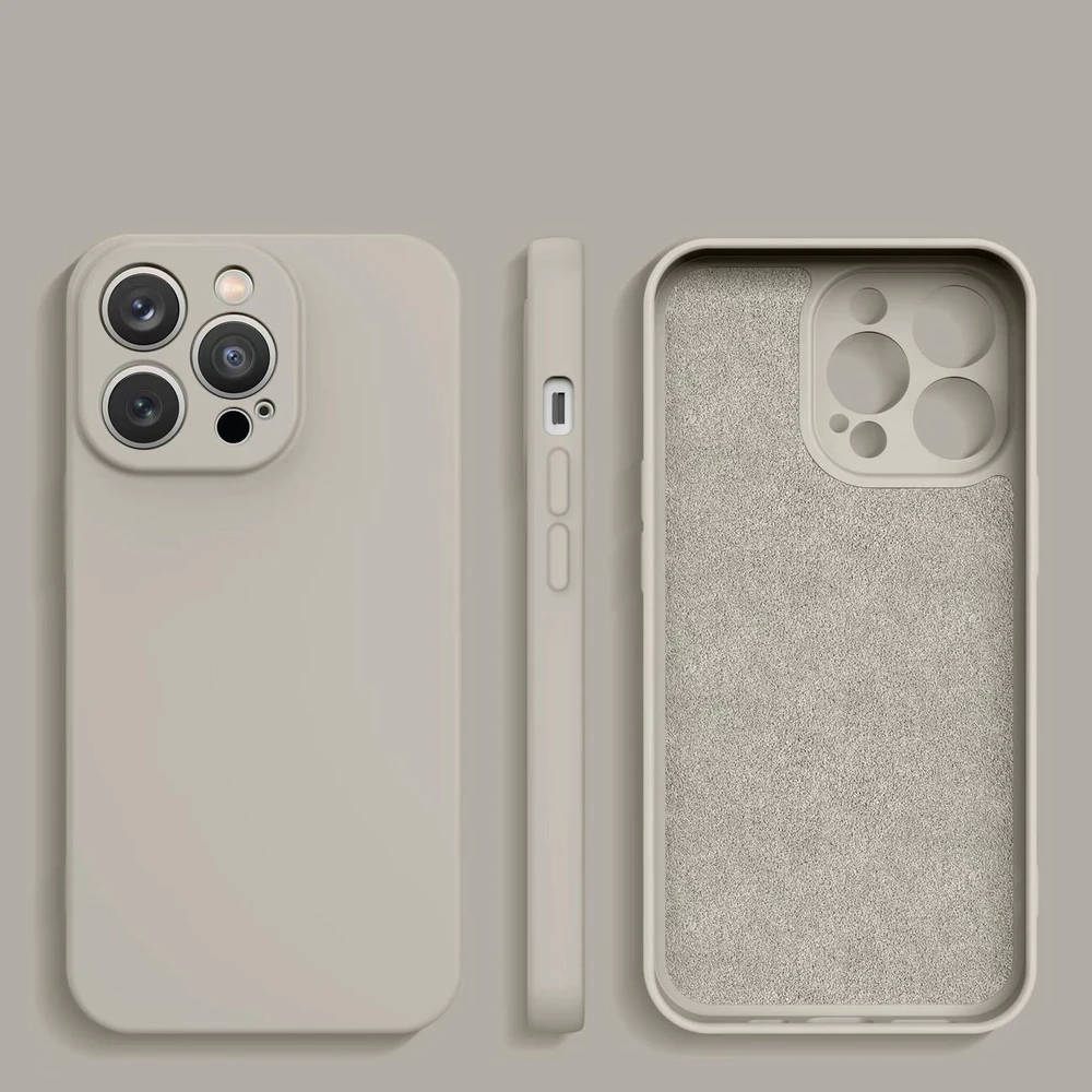 Dėklas Hurtel Apple iPhone 14 Plus silikoninis beige