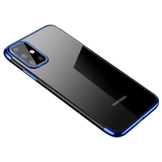 Hurtel skaidrus TPU dėklas skirtas Samsung Galaxy A72 4G, mėlynas