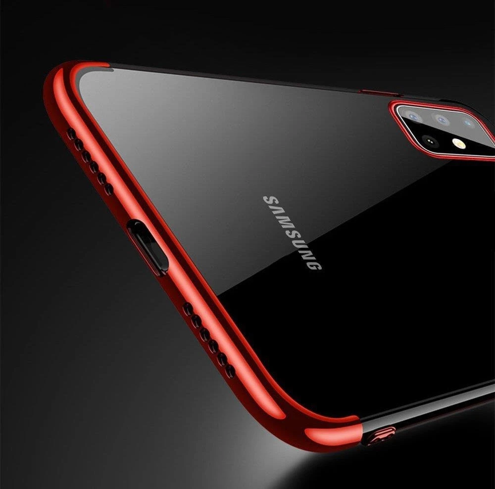 Hurtel skaidrus TPU dėklas skirtas Samsung Galaxy A72 4G, mėlynas