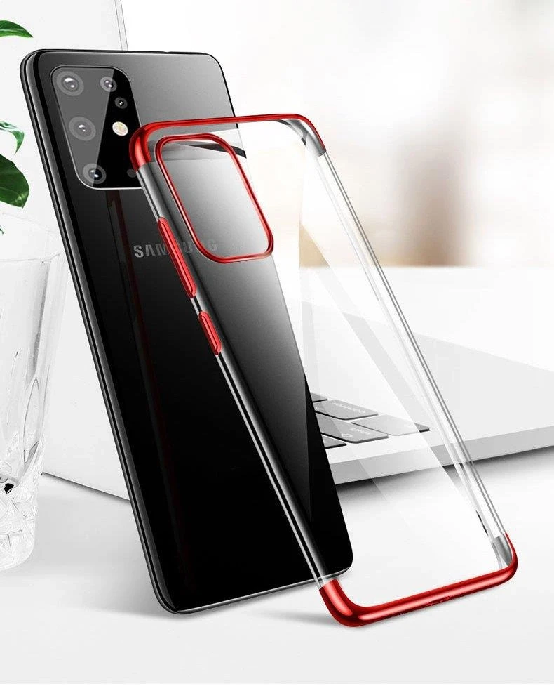 Hurtel skaidrus TPU dėklas skirtas Samsung Galaxy A72 4G, mėlynas