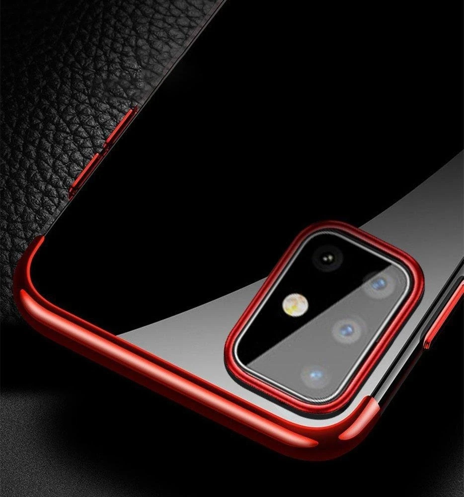 Hurtel skaidrus TPU dėklas skirtas Samsung Galaxy A72 4G, mėlynas
