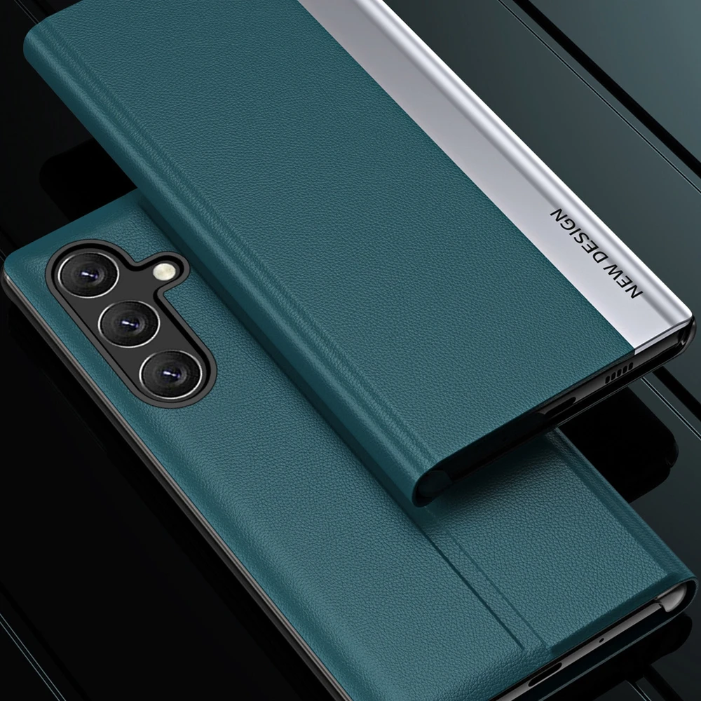 Hurtel Sleep Pro Xiaomi Redmi Note 12 Pro+ atverčiamas su stoveliu dėklas telefonui juodos spalvos