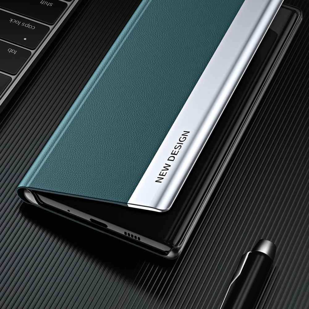 Hurtel Sleep Pro Xiaomi Redmi Note 12 Pro+ atverčiamas su stoveliu dėklas telefonui juodos spalvos